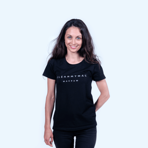 CleanMyMac Logo Women's Black T-Shirt